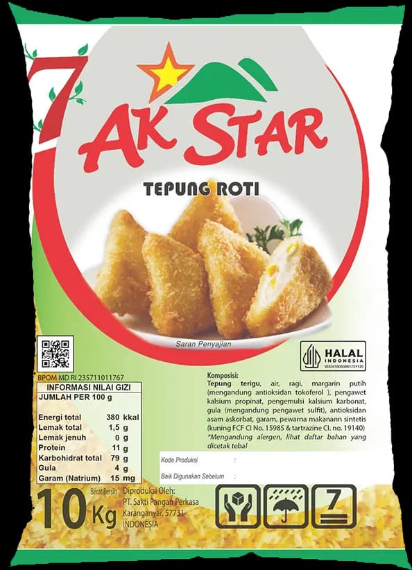 Tepung Roti AK Star 10kg